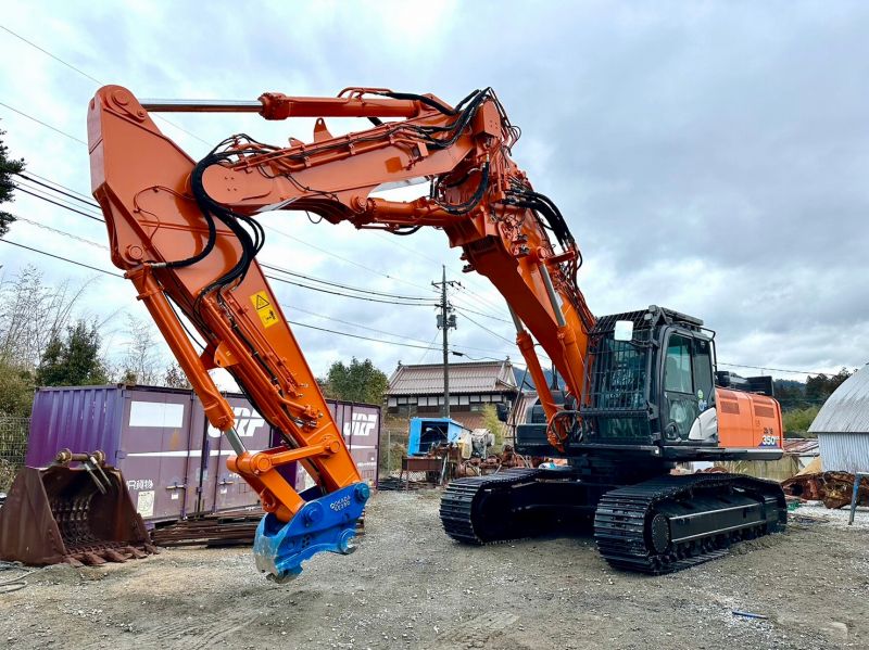 日立建機 1.2m3油圧ショベル ツーピースブーム5本配管解体仕様機 